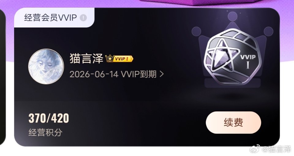 昨天急头白脸互动 今天创作活力分咋还扣分了 VVIP6.14过期