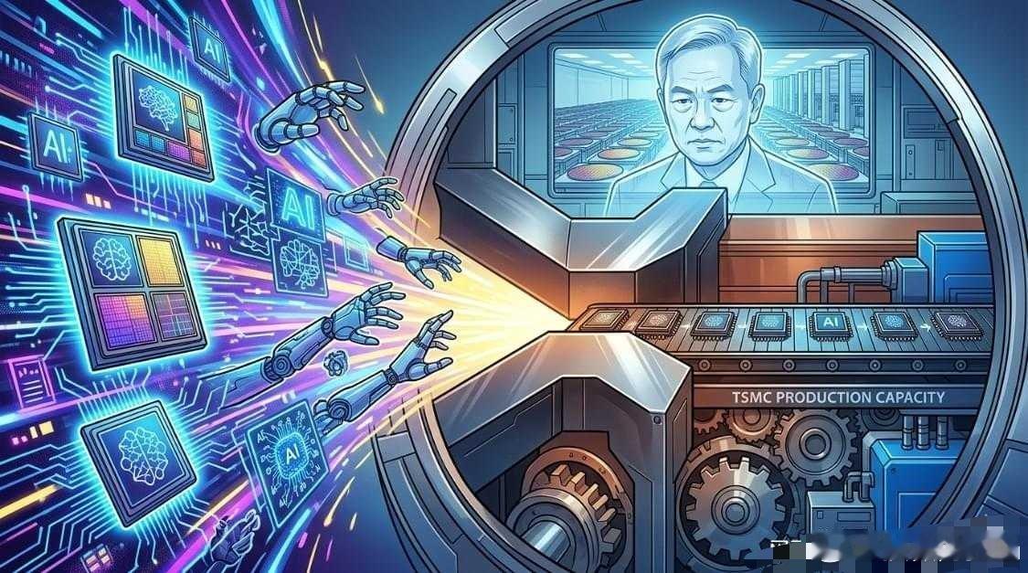 AI热潮还在加速，但全球先进芯片供应远远跟不上。台积电董事长魏哲家表示，未来几年