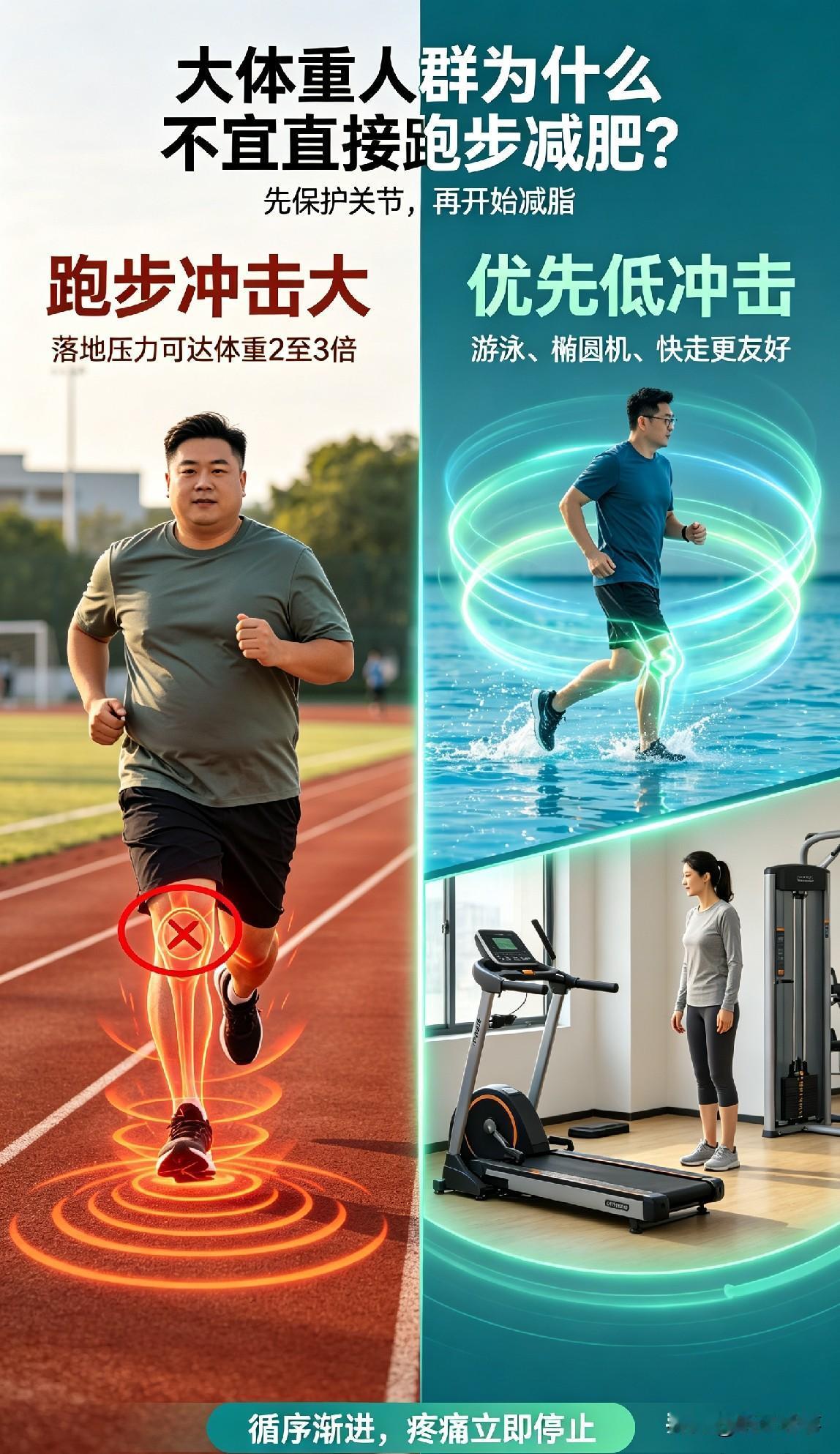 你问我答为什么体重基数大人群，不叫跑步减肥呢？