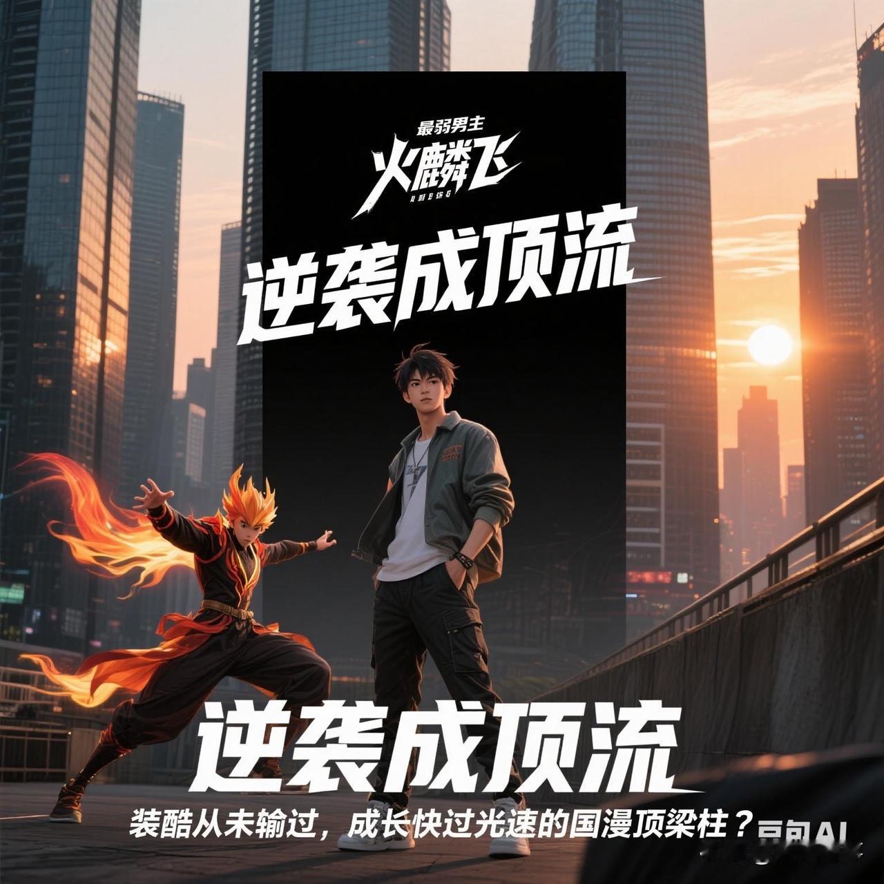 标题：**“最弱男主”逆袭成顶流！火麟飞：装酷从未输过，成长快过光速的国漫顶梁柱