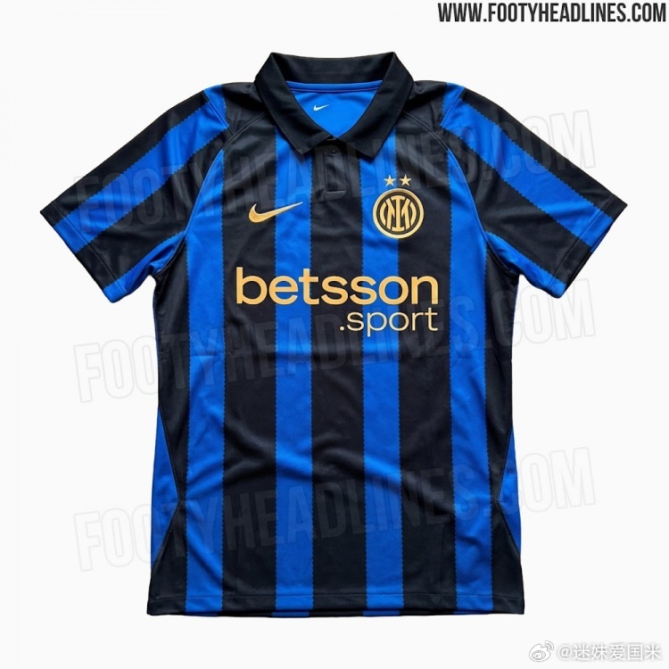 国际米兰下赛季主场球衣谍照国际米兰意甲