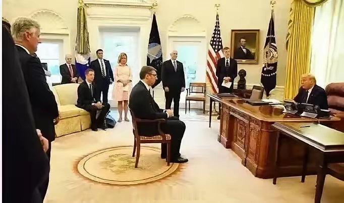 塞尔维亚总统武契奇基本上是第一个祝贺特朗普当选美国总统的外国元首，现在塞尔维亚总