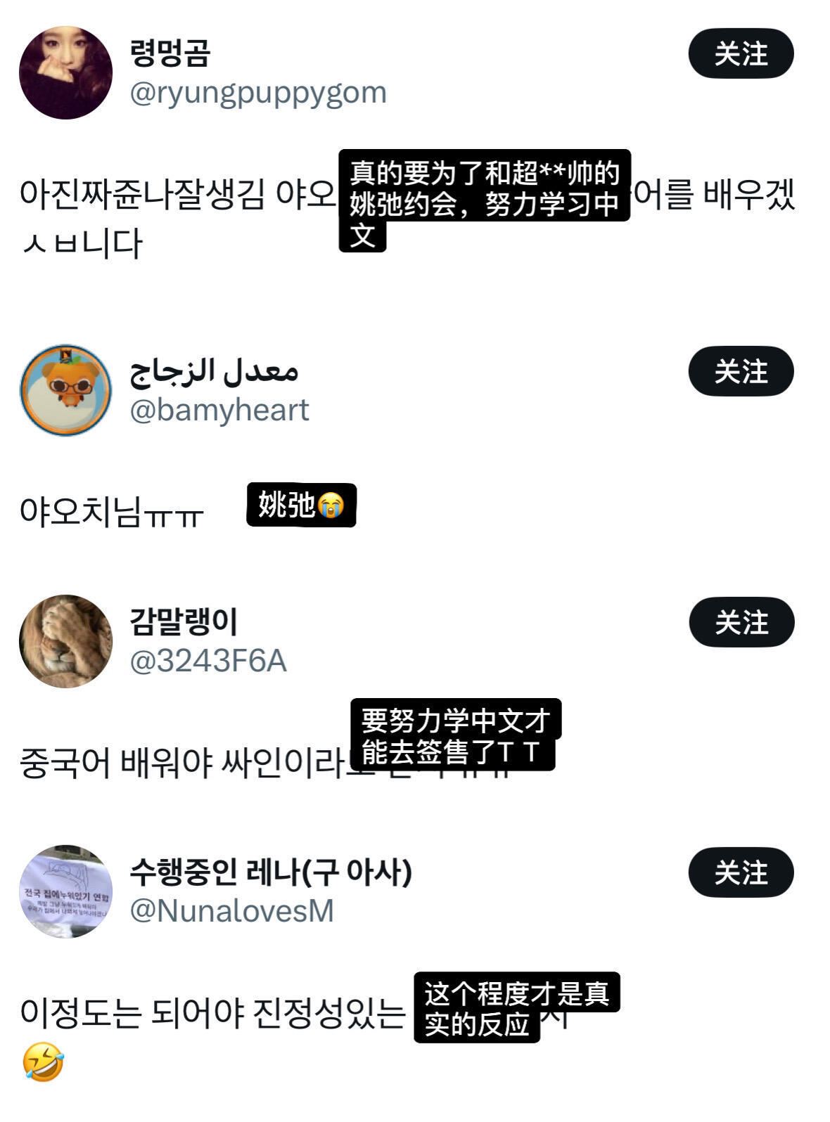 姚弛韩网人气 哈哈哈哈哈哈哈哭着喊着要嫁给姚弛欧巴 