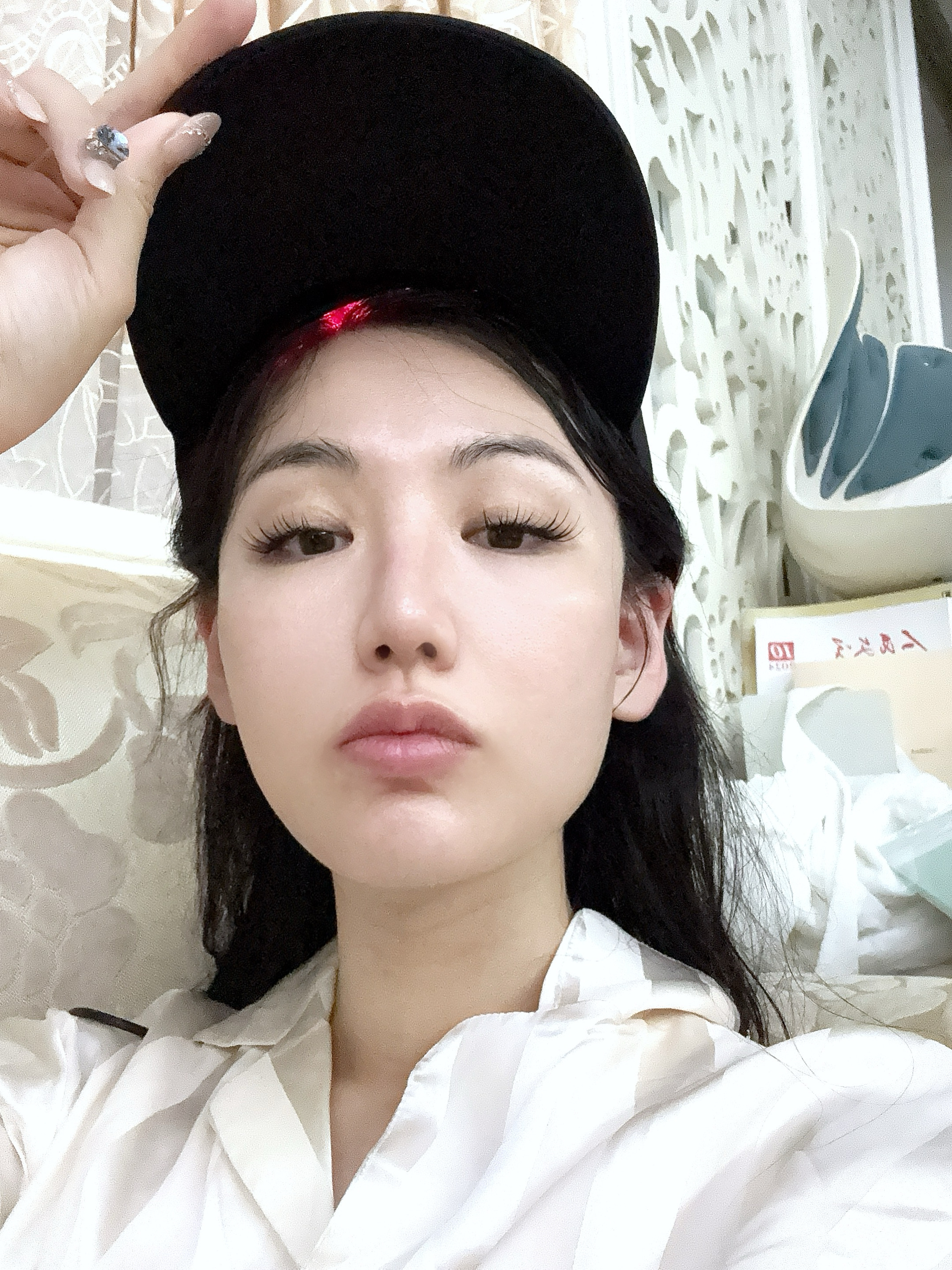 又在照我的头皮了我为了长头发真的拼尽了全身力气