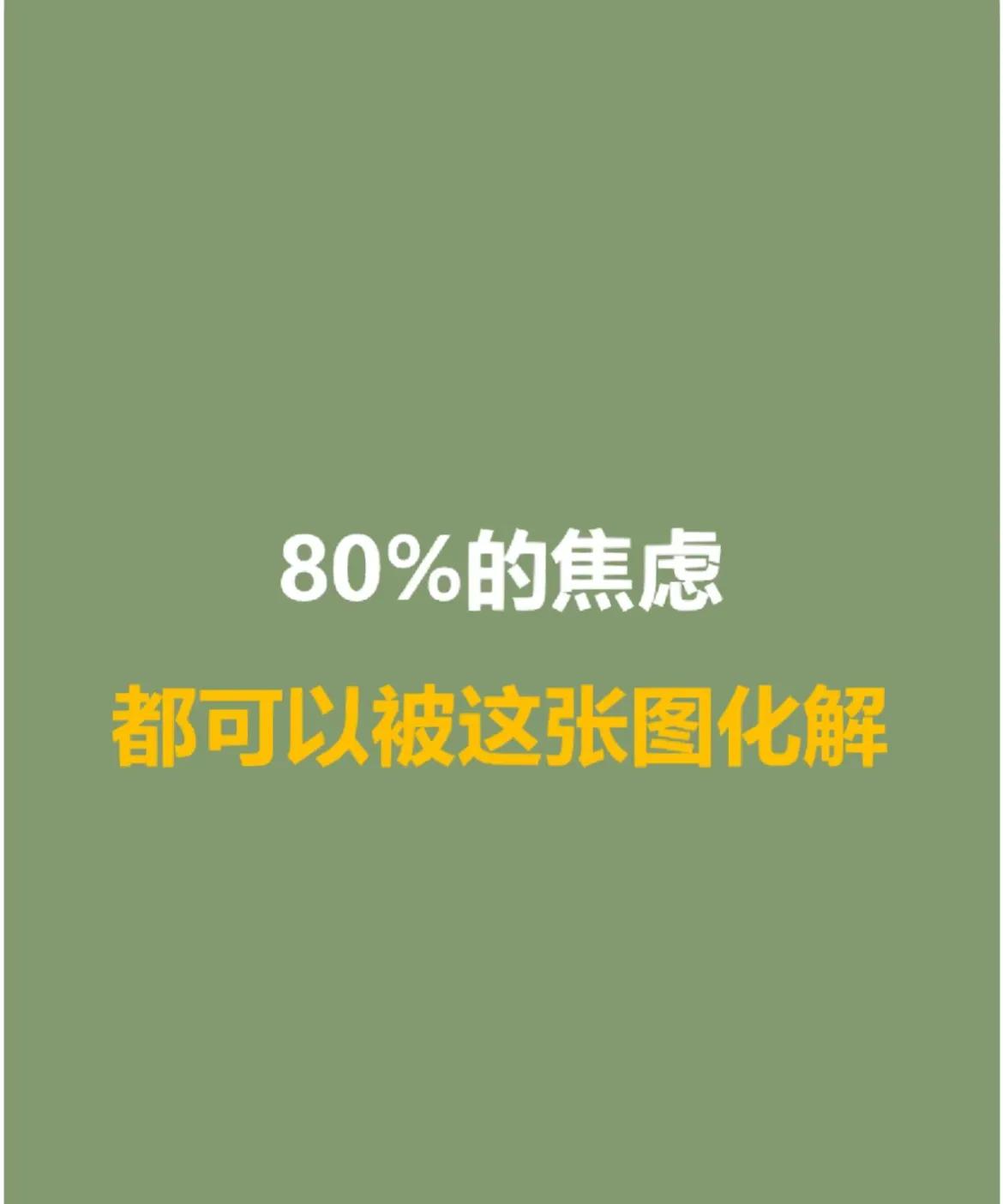 80%的焦虑，都可以被这张图治愈