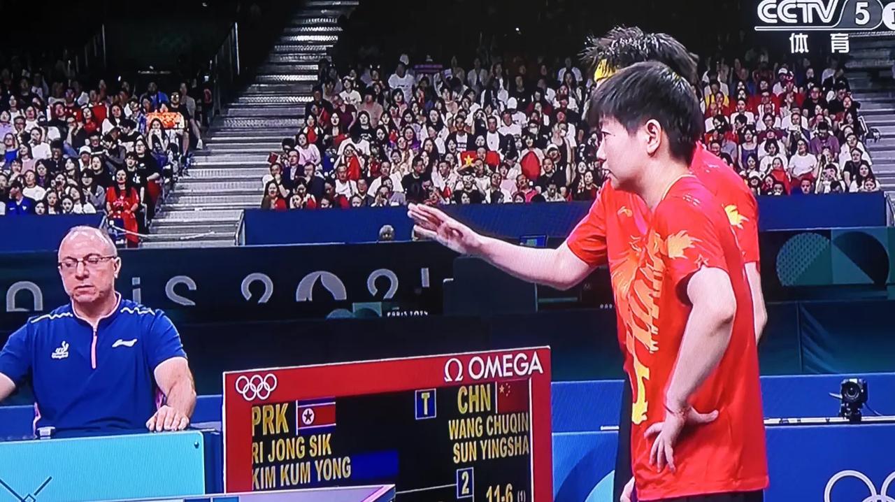 乒乓球混合双打王楚钦孙颖莎4:2战胜朝鲜队！勇夺金牌🥇
不得不说朝鲜这支黑马队