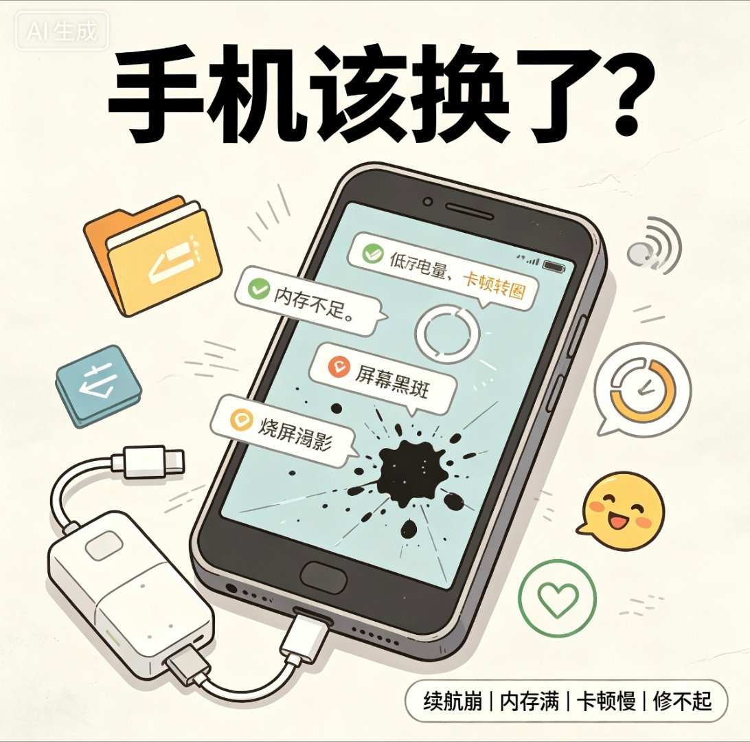 什么信号说明你该换手机了不少新功能老机型完全带不动，AI修图、灵动岛一概无缘，夜