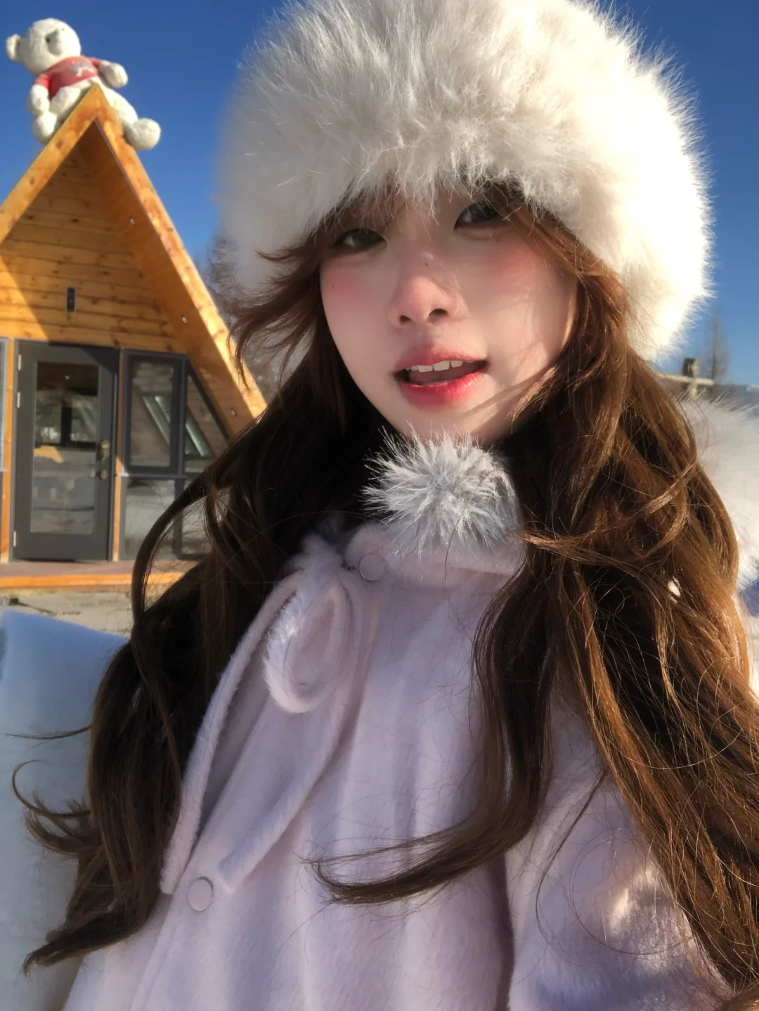 单眼皮｜雪地里随便拍拍都超级好看呀⛄️