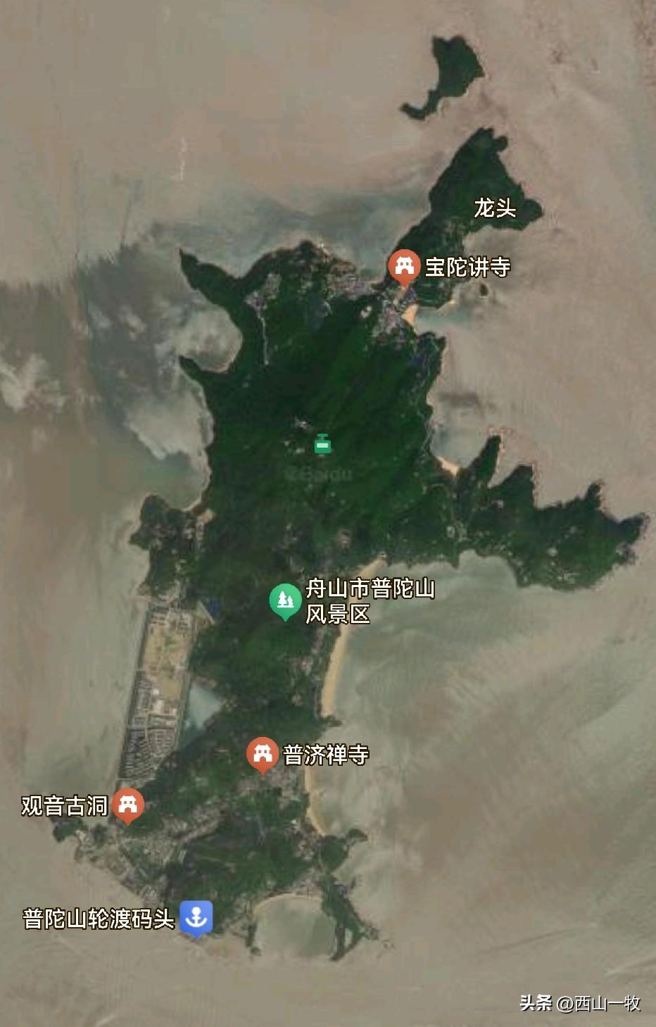 今天听朋友说起才知道，布达拉和普陀其实竟是同一个词，只是不同译法而已。它们的源词