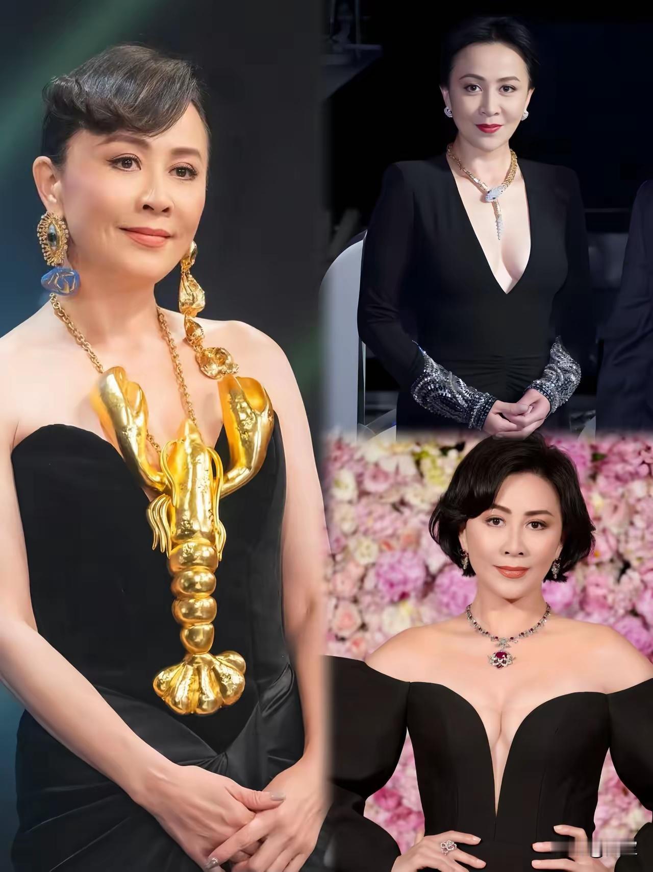 刘嘉玲
从面相上看便知不是个简单人物
然而，即便如此，她在梁朝伟面前也没了辙
真