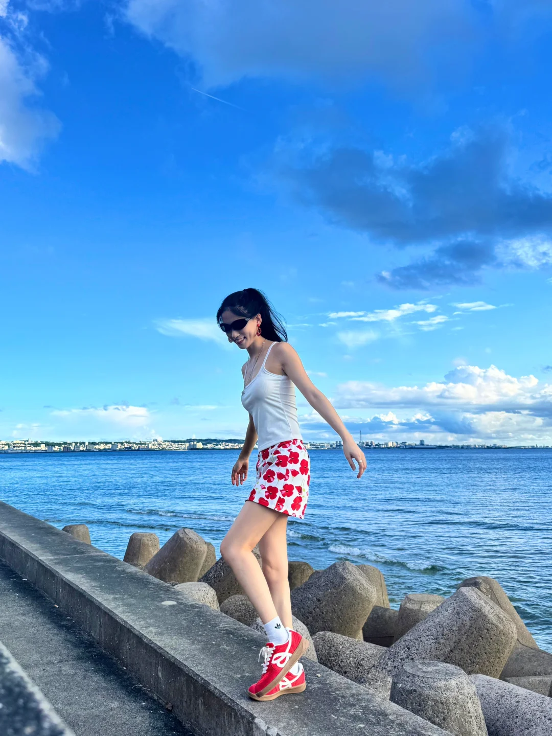 今天是红色的我啊～🛹☀️