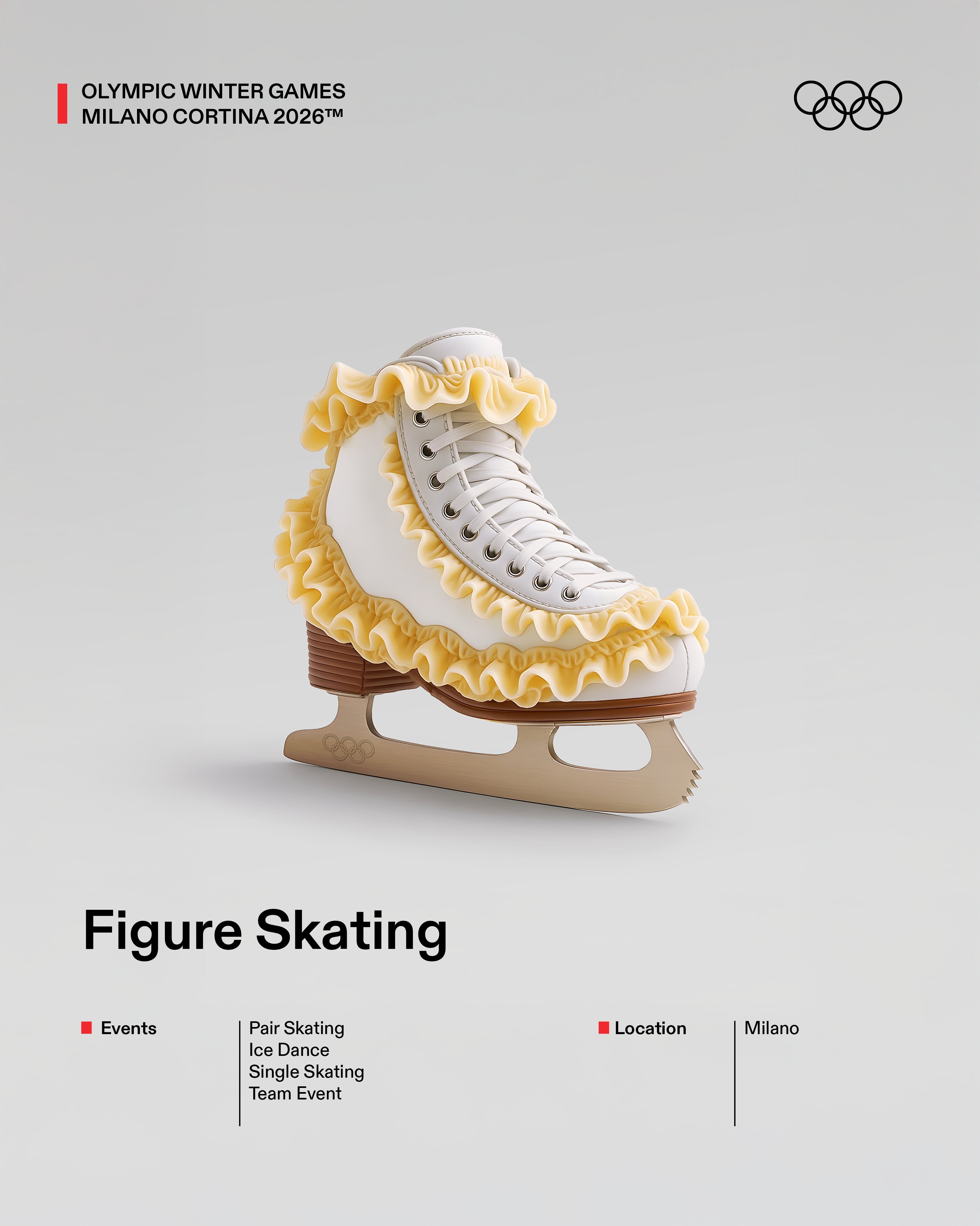 今天标志着2026年米兰-科尔蒂纳冬奥会花样滑冰项目的正式开始。 ❄️⛸️从冰上