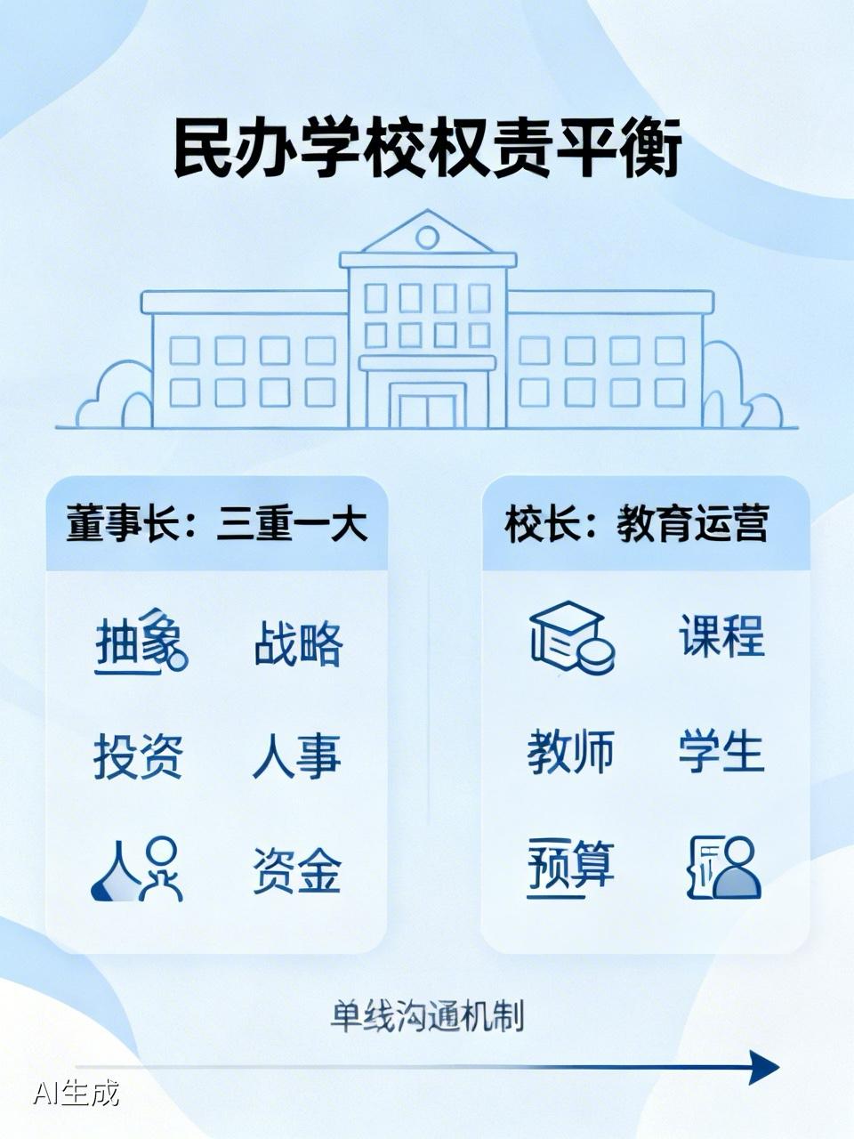 民办学校的董事长与校长如何平衡关系：
一、以《学校章程》为“宪法”，划清权责边界