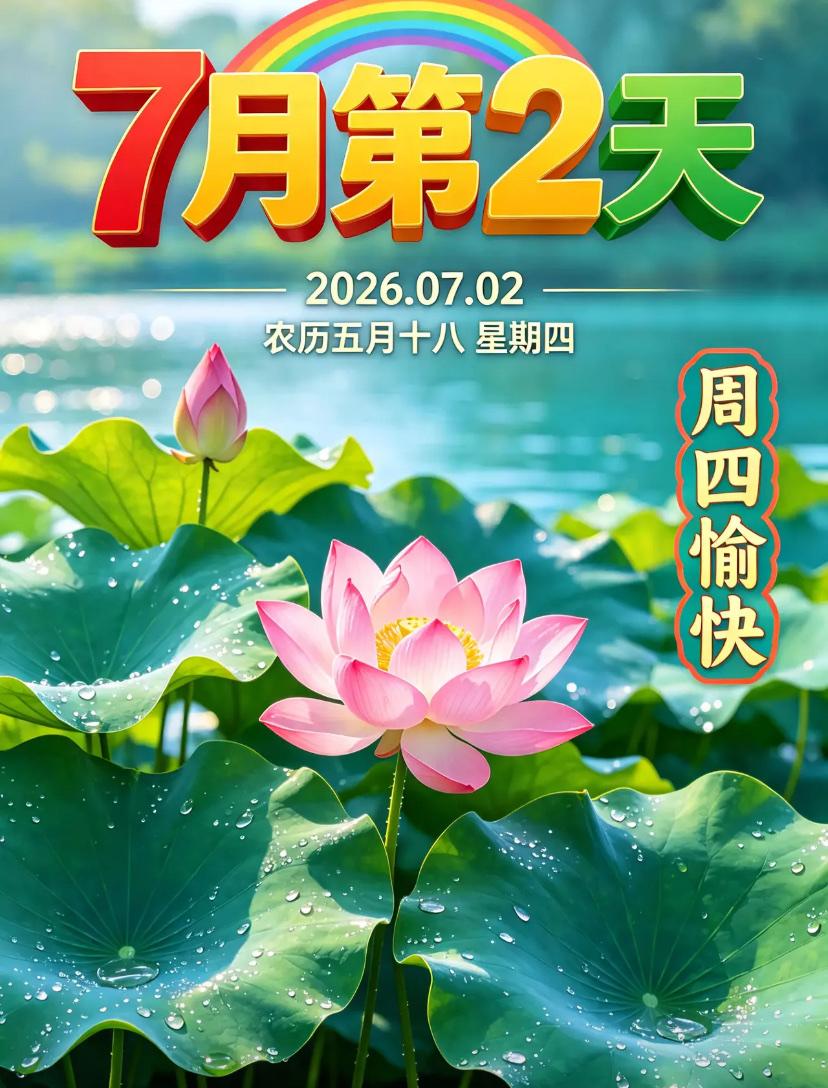 🌺2026./7.2.夏风相伴.相逢皆缘🌺

🌈💐七月，盛夏的开始，有肆