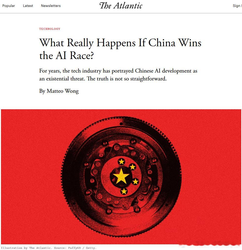 美国近年来不断将中国AI崛起描述为重大国家安全威胁，有专家甚至担心中国AI未来可