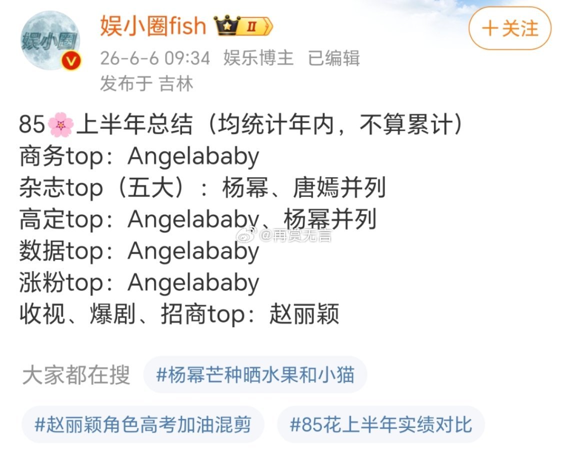85花这个盘点，Angelababy的时尚与商业价值一直稳稳在线，硬实力从不会被