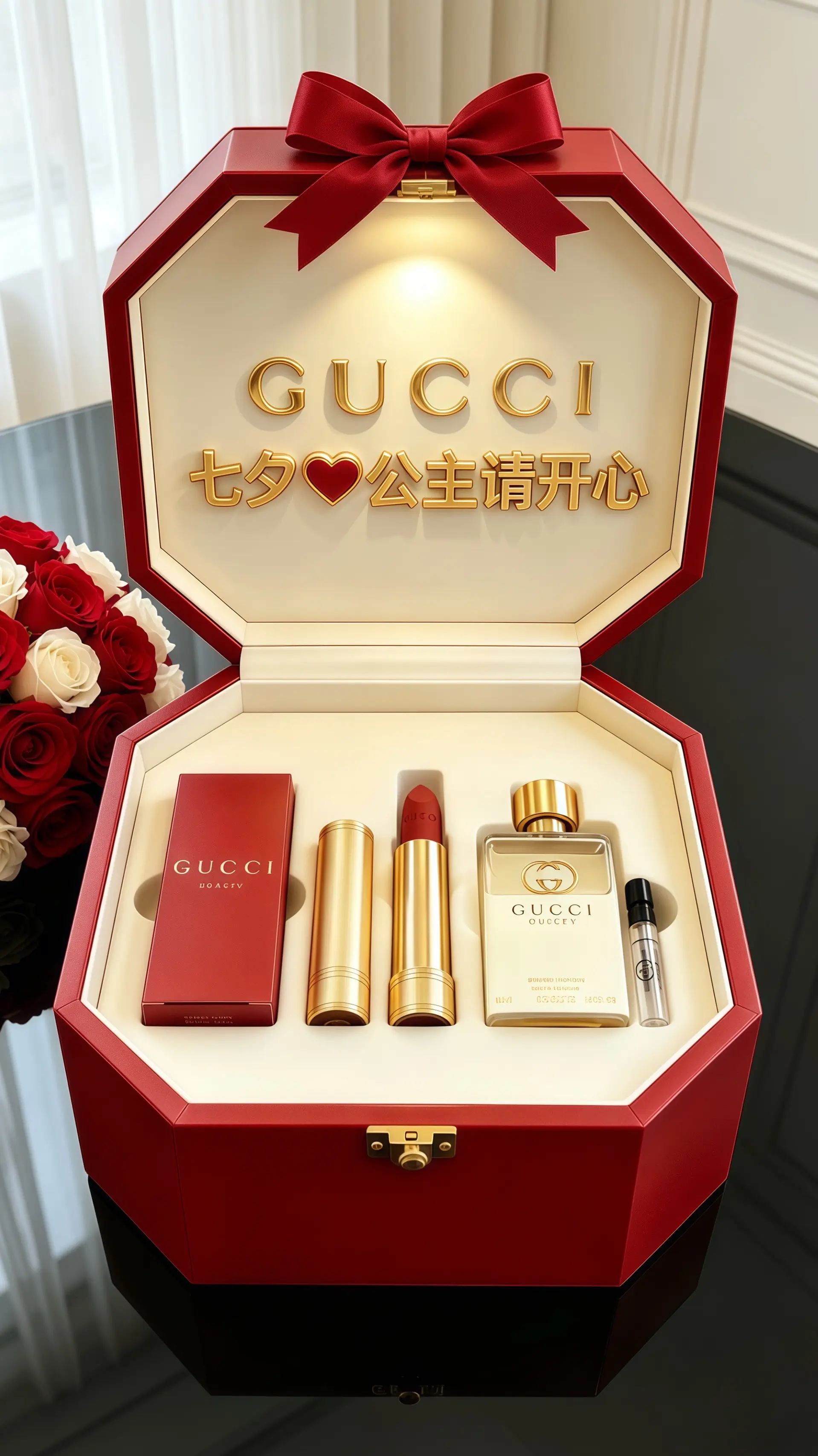 gucci礼盒 女生不能拒绝的礼物 七夕节礼物  女生喜欢收到的礼物 七夕礼物
