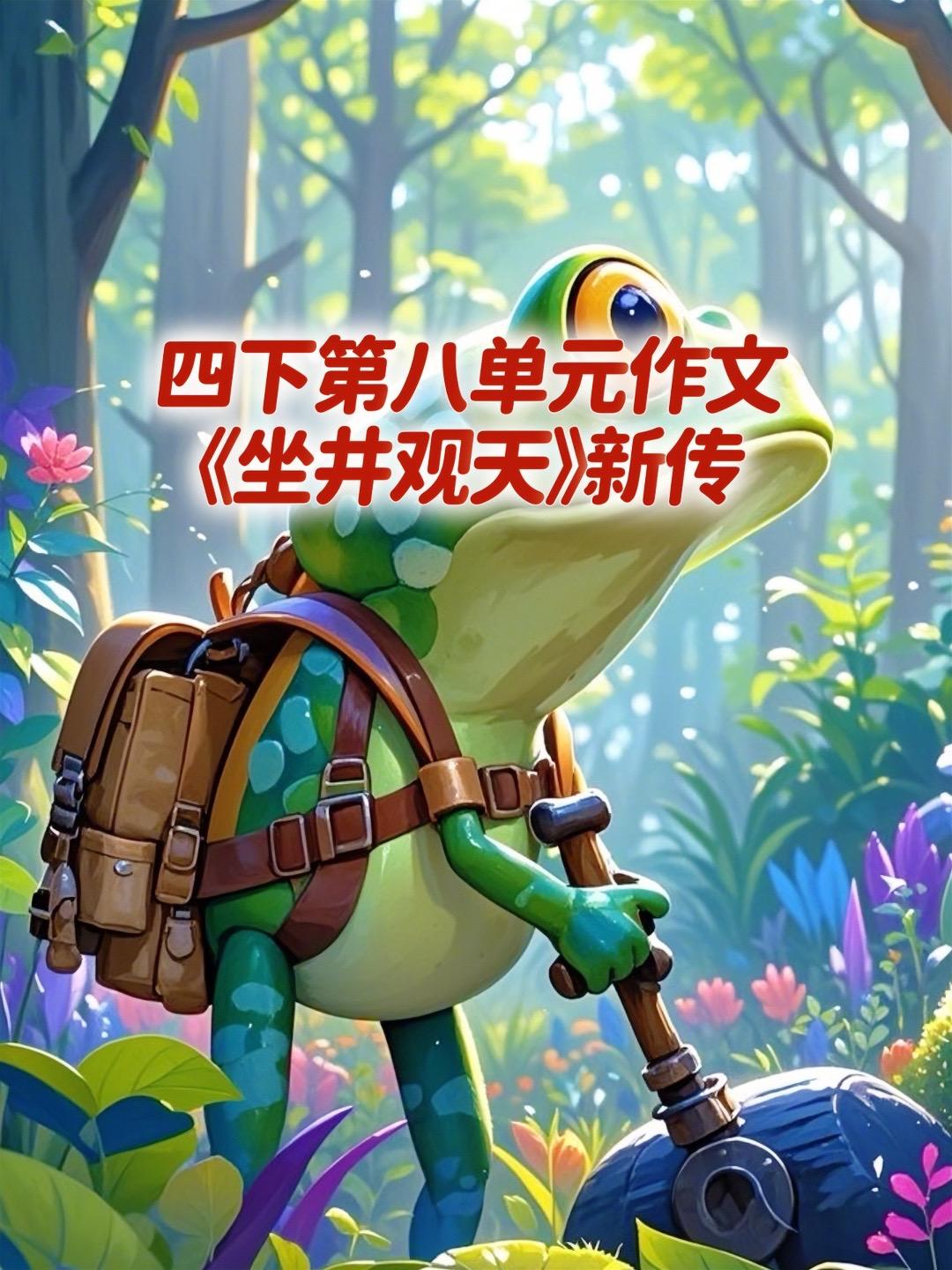 《坐井观天》 新传 优秀范文。家长必读，小学四年级下册第八单元习作《故...