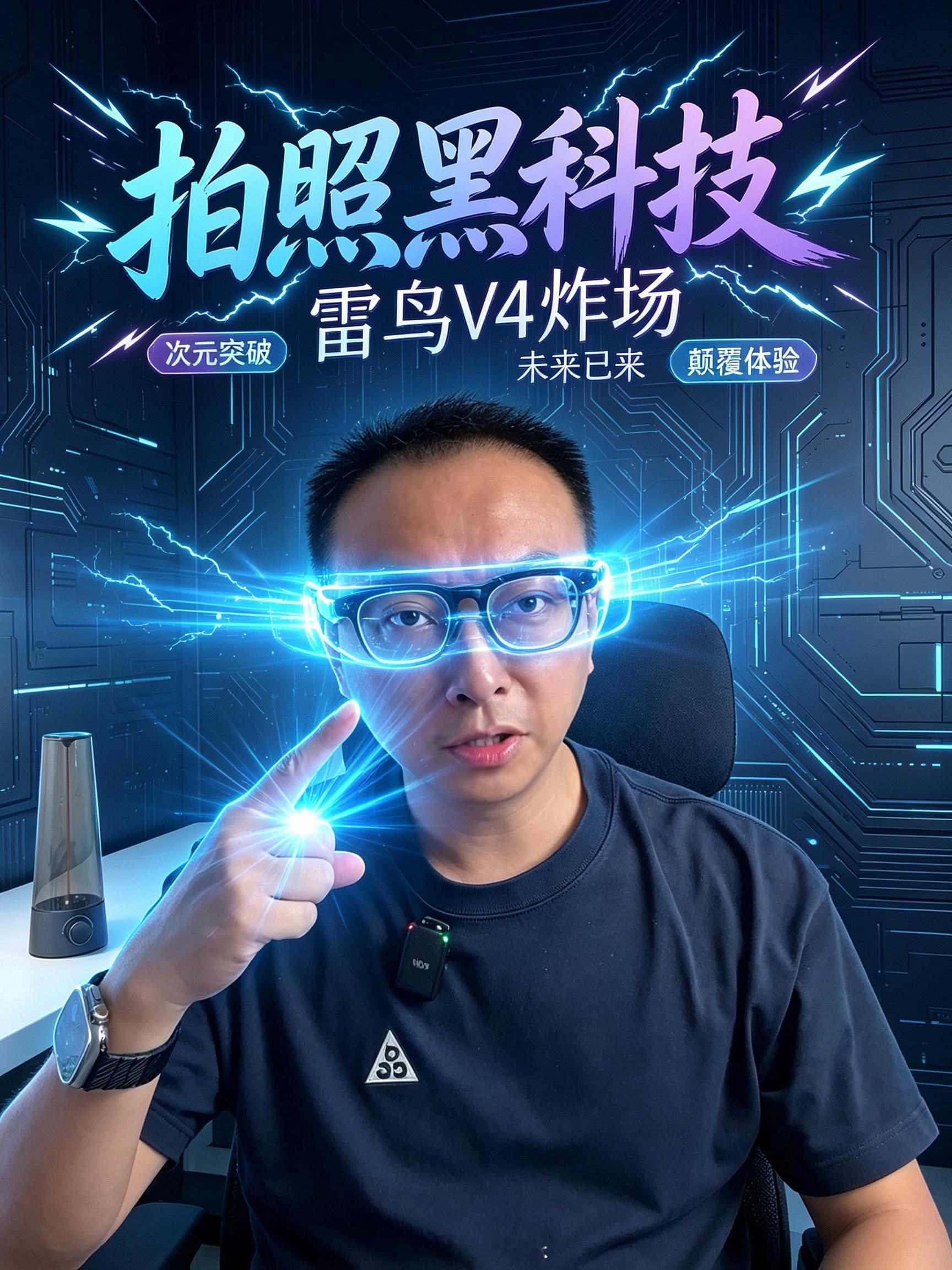 AI真的太牛逼了，让不擅长PS的我做视频封面也能做出这种赛博特效来你们来看看他们