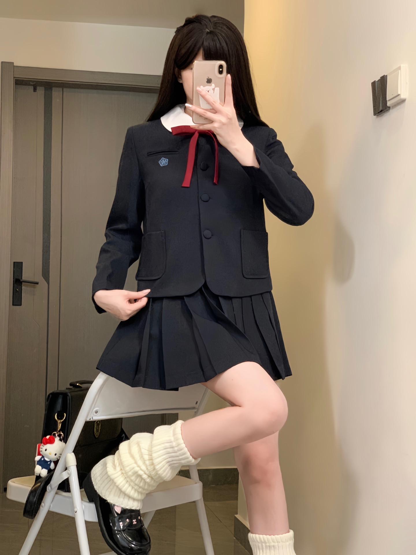 今天穿什么 基础款 空栗鼠丸jk  秋冬JK jk穿搭