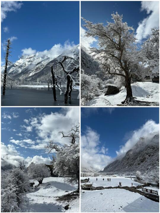 雪后的四姑娘山 谁分得清这是人间还是仙境