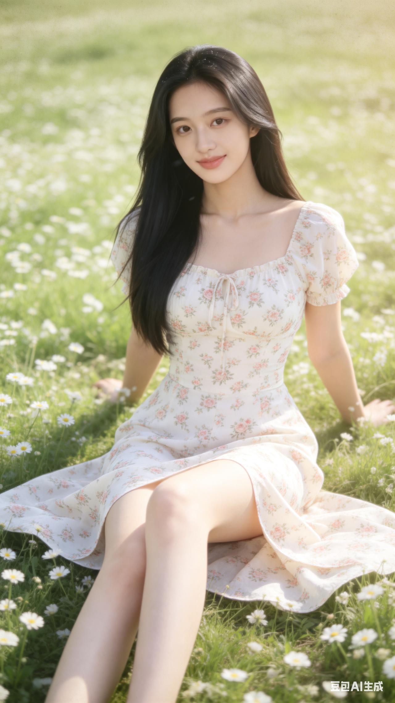 阳光下的野餐时光，与花海共舞的美好瞬间。🌸🌼🌻