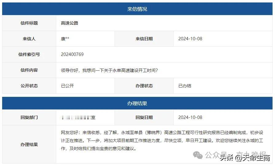 #秋日生活打卡季#【商丘又一条高速公路，2025年开工建设】

信件内容：
领导