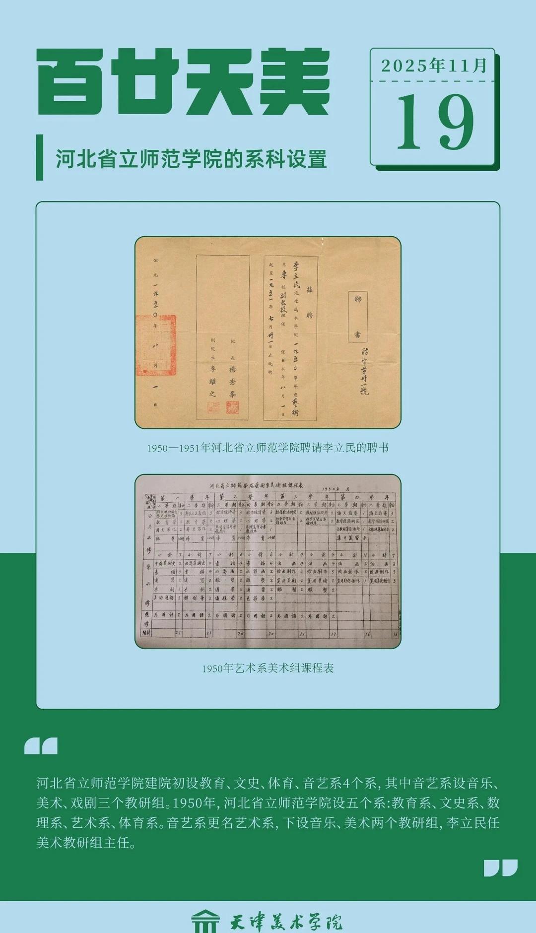 百廿·天美｜河北省立师范学院的系科设置
河北省立师范学院建院初设教育、文史、体育