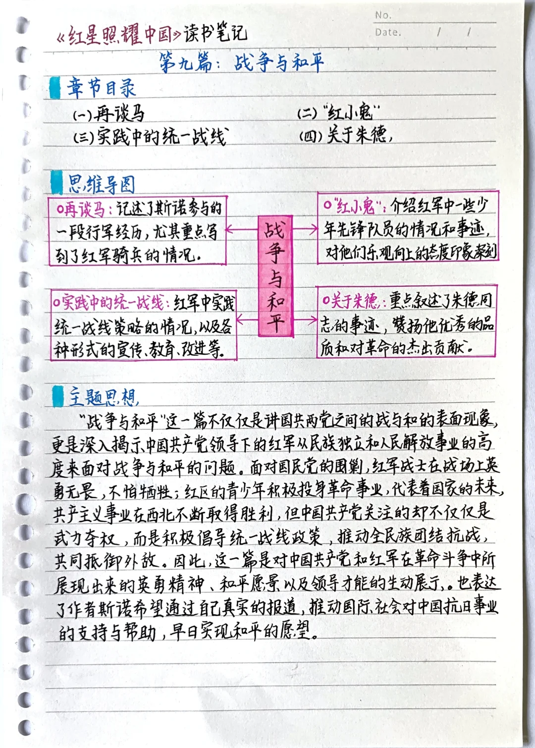 《红星照耀中国》第九篇 读书笔记