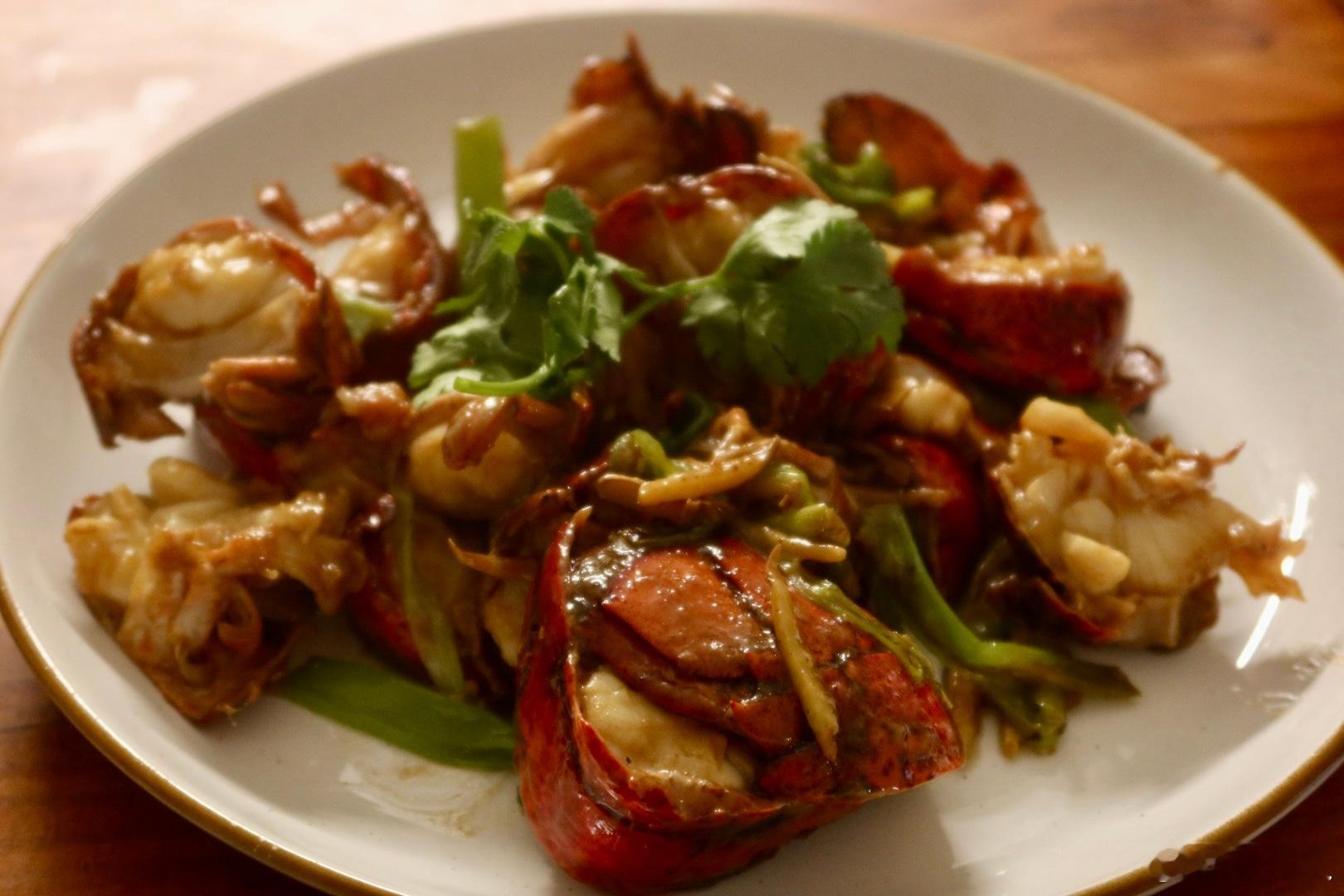 抗炎饮食day125✅多了几个健康群聊早午餐：虾仁上海青白胡萝卜炒年糕、焙茶椰奶