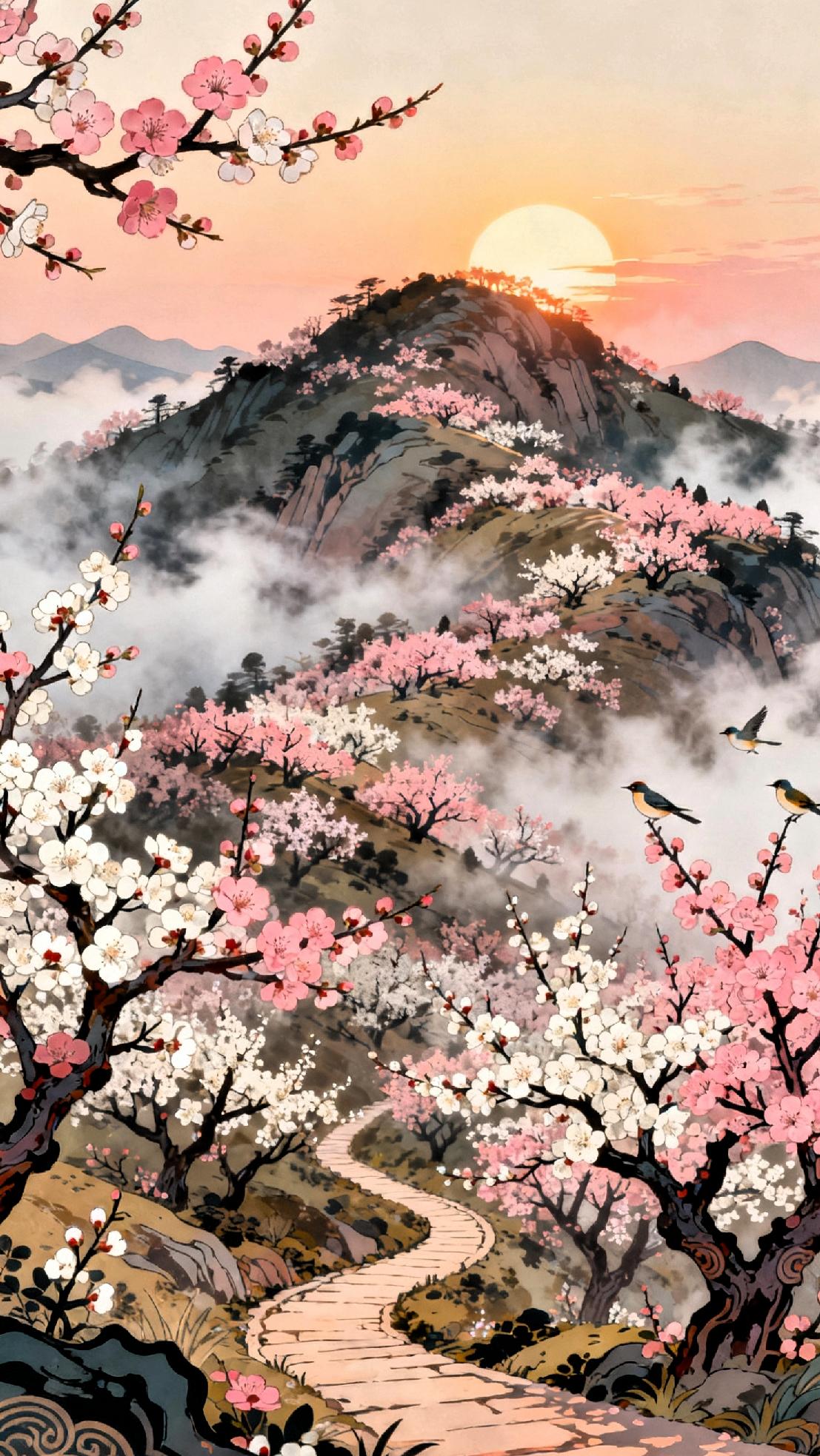 日照梅山万花明