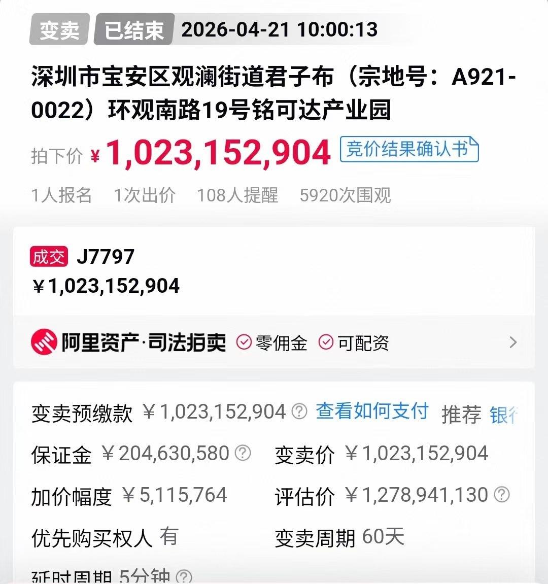 10.2亿，深圳最贵工业楼宇被深圳最有钱的村子拿下~

深圳最有钱的村子，怀德村