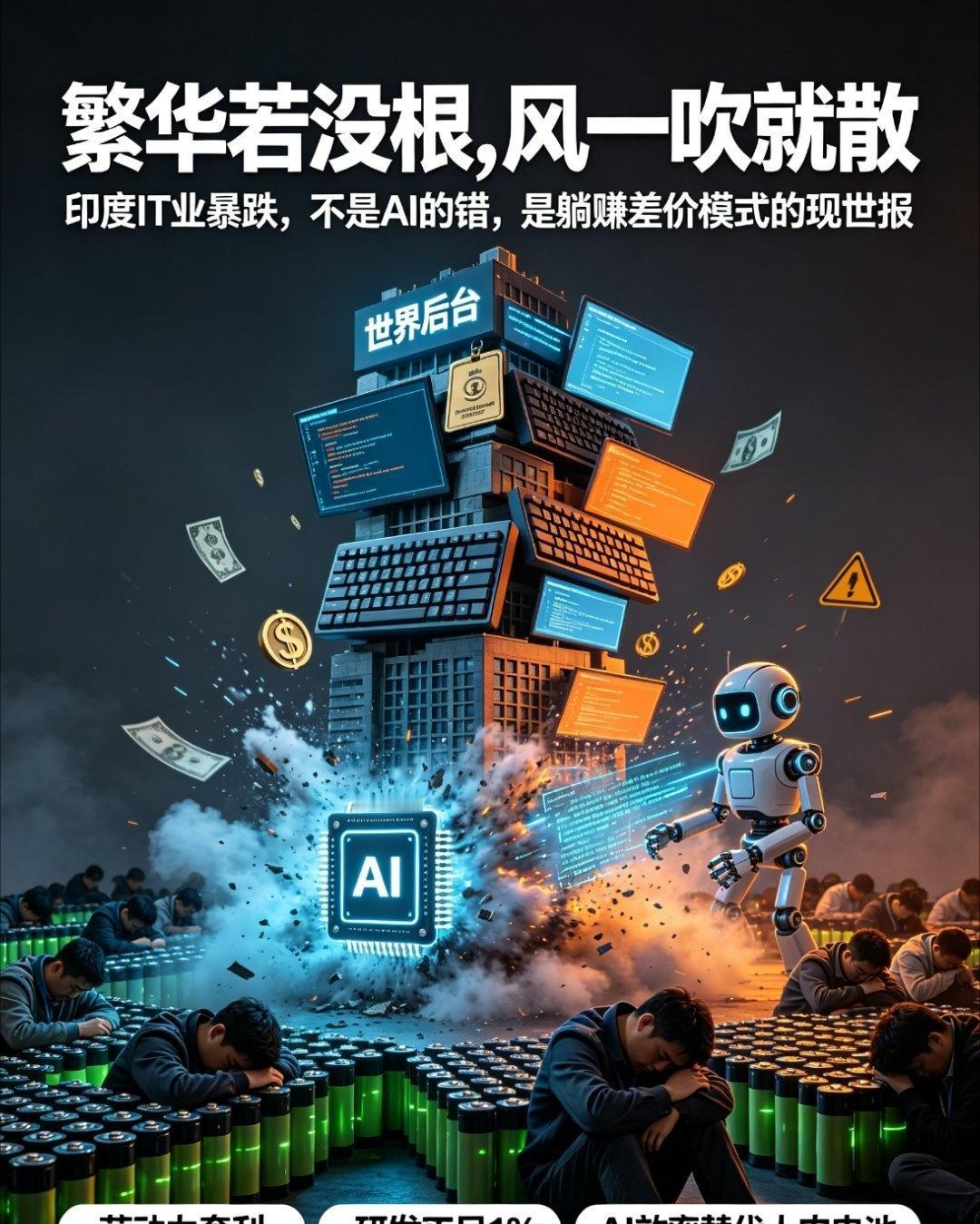工业化没捷径，技术也从不相信廉价。印度跳过制造搞服务，弯道超车成了弯道翻车。这记