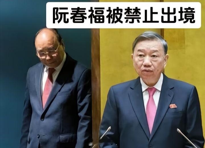 苏林新上任反腐再继续，越南🇻🇳国家前主席阮春福被禁止出境。直指背后阮晋勇家族