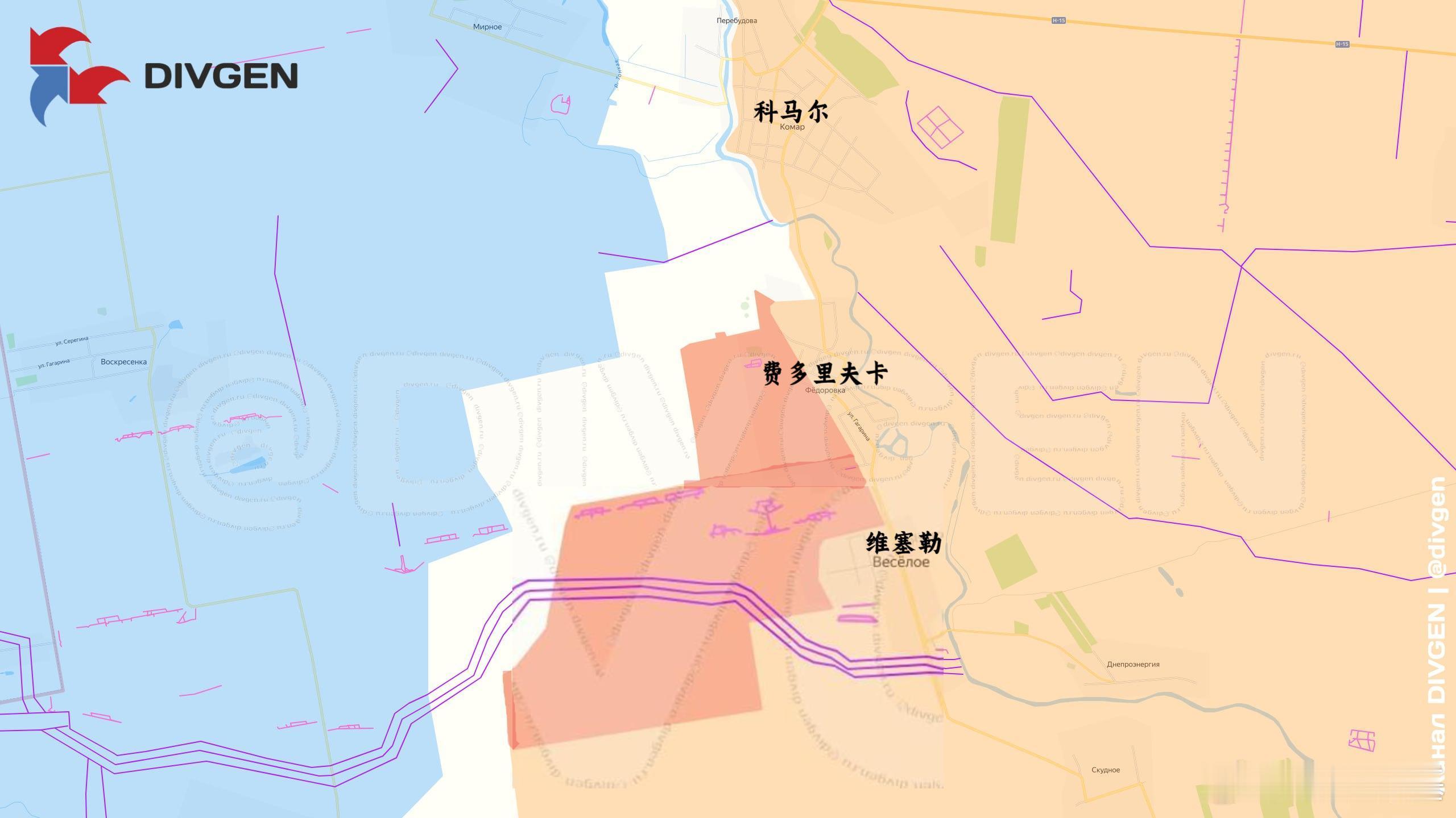 俄军第336海步旅配合第36集在维费多里夫卡周围的进展来源：DIVGEN 🚩 