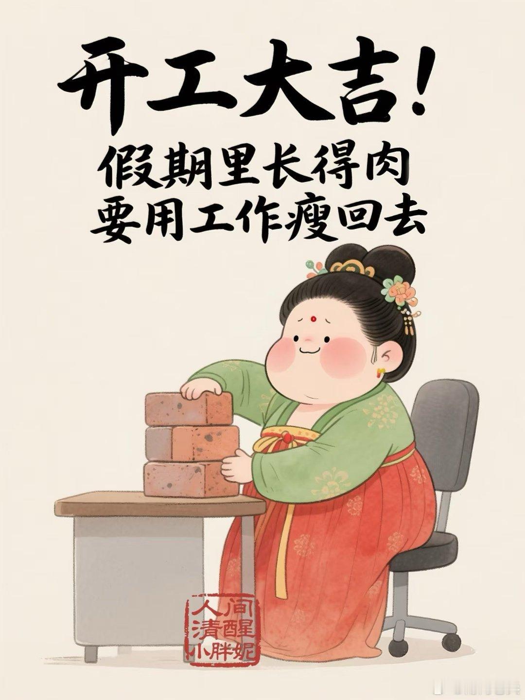 甬尚老兵的粉丝圈开工大吉打工人回归，喜提早出晚归，迎接泼天富贵。开工大吉！甬尚老