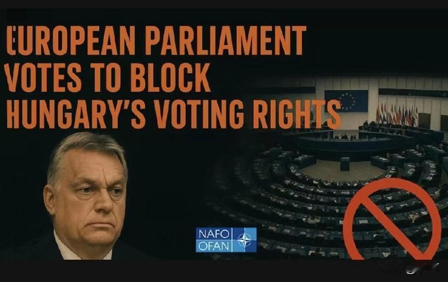 欧盟终于对“身在欧营心在俄”的匈牙利出手了。11月26日，欧洲议会以压倒性票数通