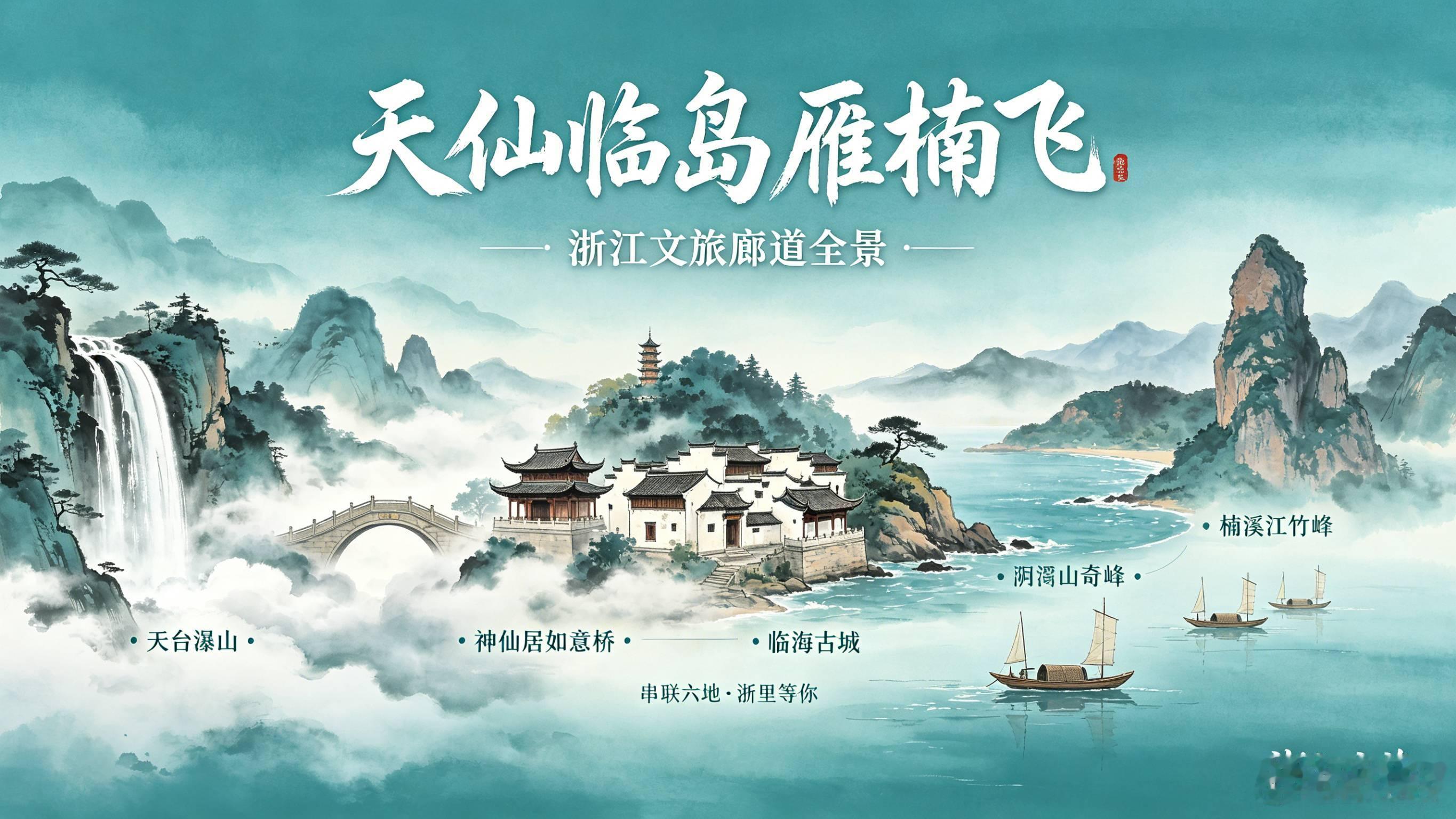 浙江拟拟打造以味道鲜美、仙气飘飘的 “浙里” 品牌，形成了 “天仙临岛雁楠飞” 