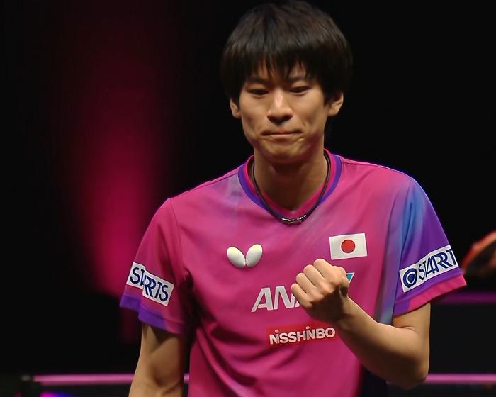 刚刚结束了一场国际乒联澳门单打世界杯男单小组赛，男单世界排名第22名的日本选手户