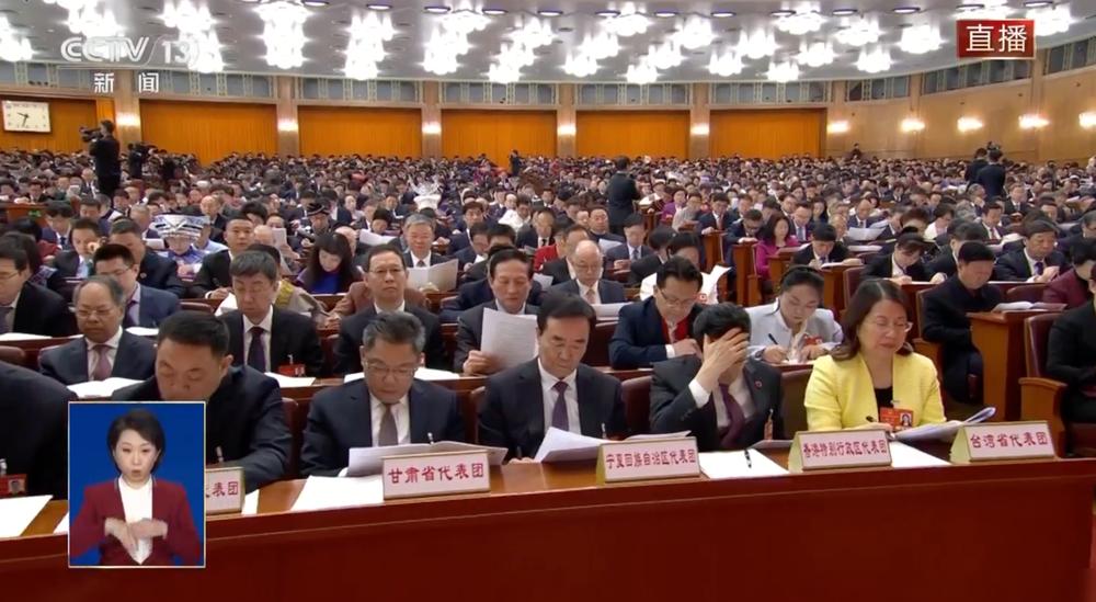 看到十四届全国人大三次会议的台湾省代表团名单，13位代表全是大陆定居的台胞，涵盖