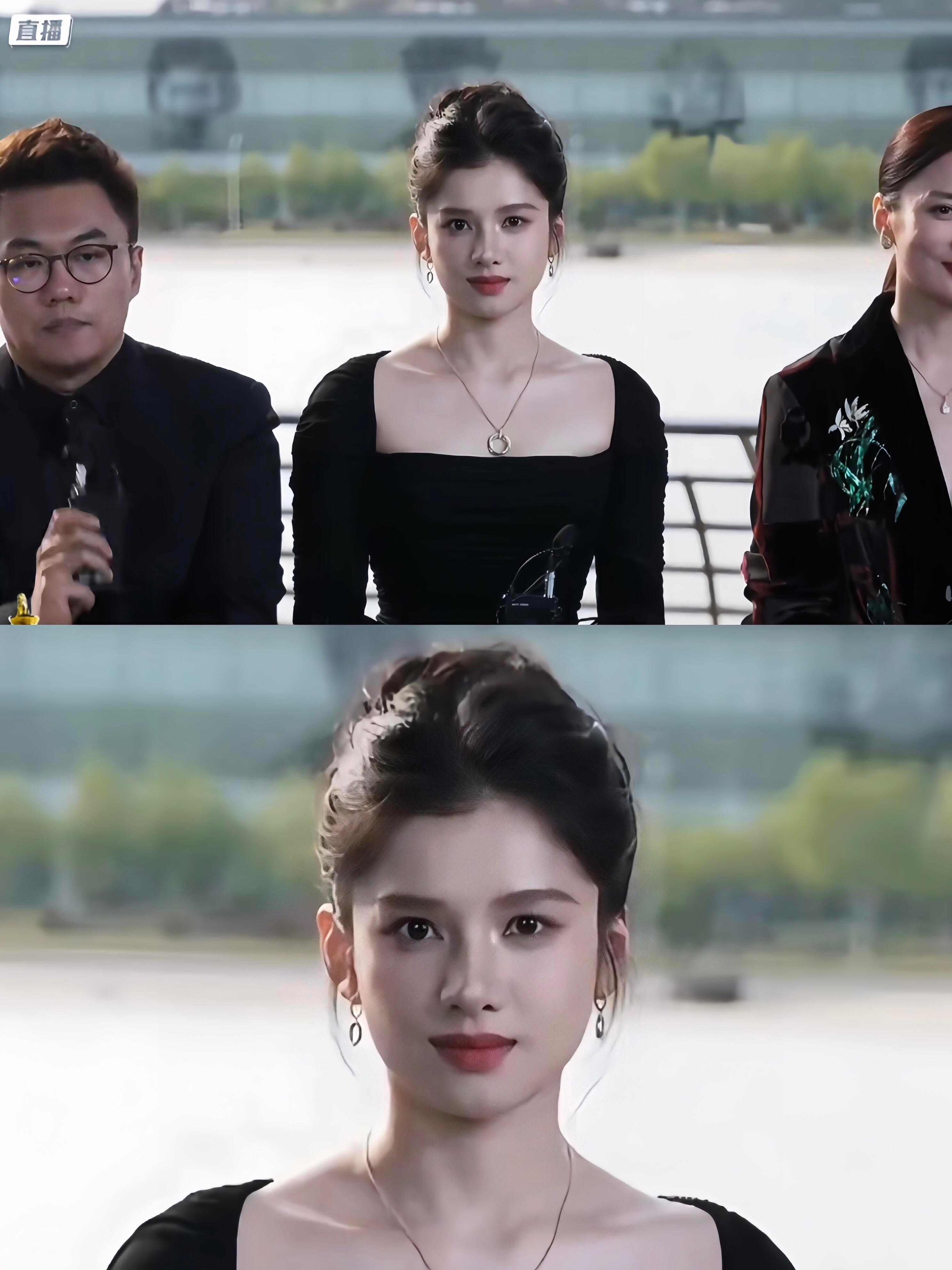 婧仪你…这可是央视直播啊！！公主的美貌随便一截就是精修的程度啊！！ ​​​