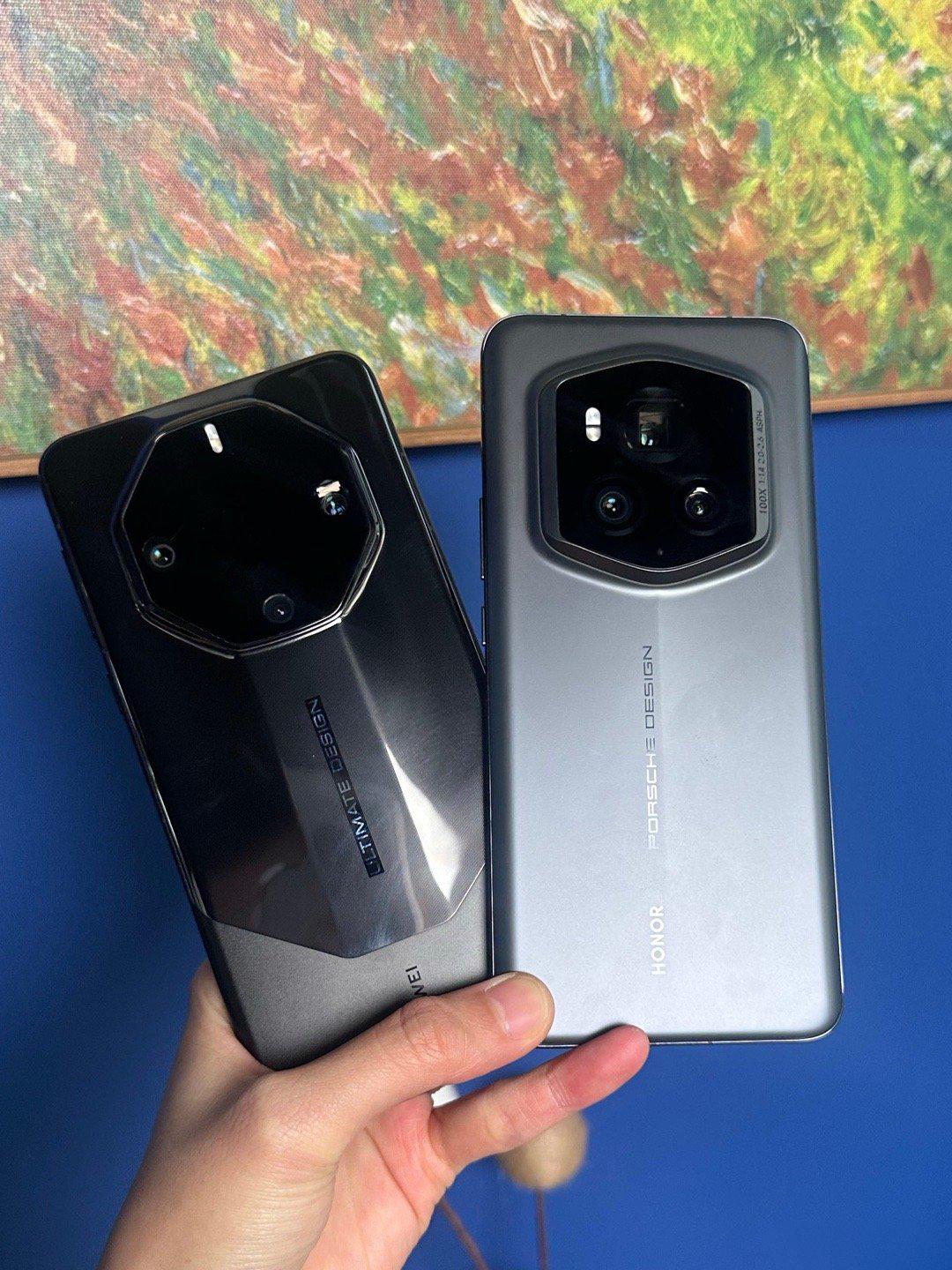 个人感觉荣耀Magic6 RSR保时捷设计要比华为Mate60 RS非凡大师好看