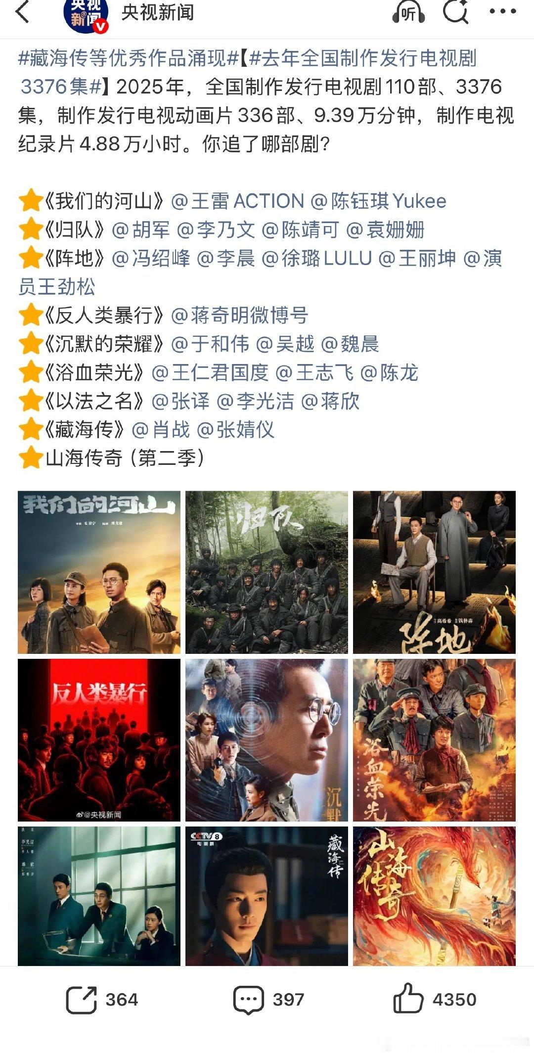 现象级大爆剧肖战《藏海传》又被拿出来夸了，长尾剧效应很好！ 