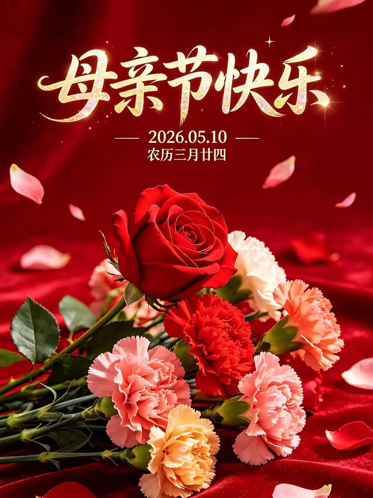 今天是母亲节，儿子微信发个祝福，我知足了。
   其实从内心就没有母亲节的概念，