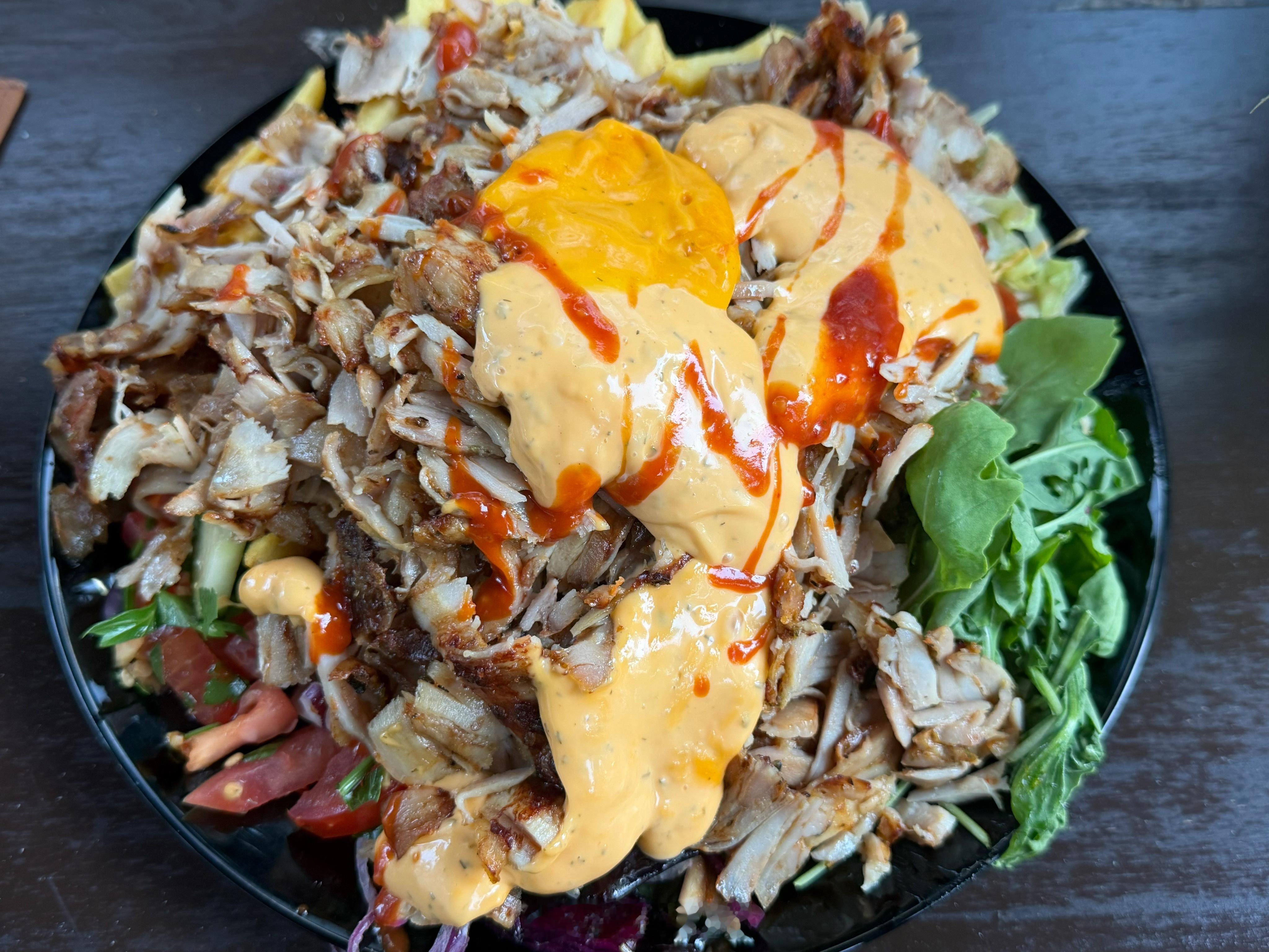 20欧的一份kebap，extra chicken，肉食者狂喜~ 德国·慕尼黑
