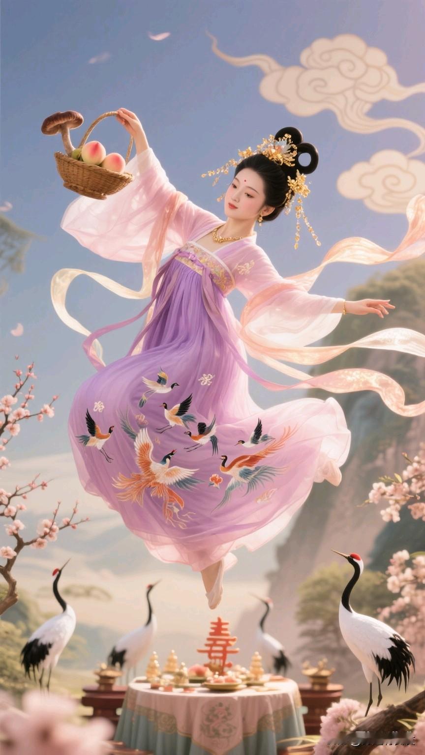 脑海中浮现出那仙气飘飘的仙女，手持篮子翩翩起舞的画面，简直美到窒息！这场景让我想