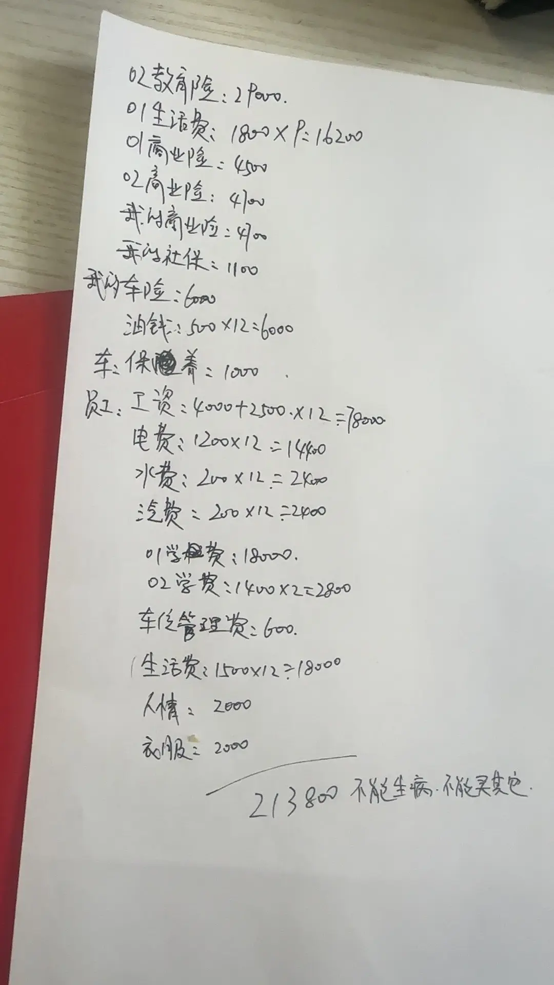 就现在这行情，一年开支这么多，真的压得踹不过气了…