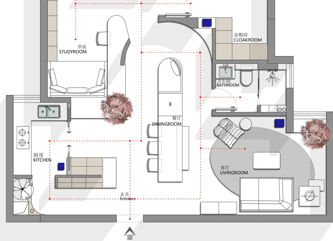 一个户型六版方案！