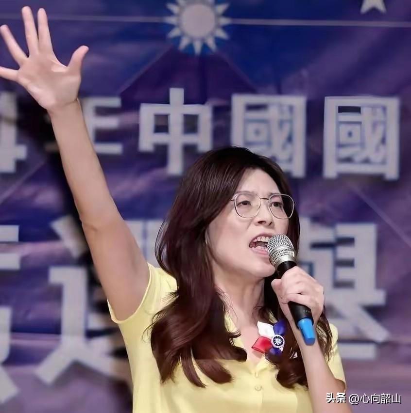 不会的，她是台湾岛上的一个不善洞察风云，没有民族情怀，政治上极不成熟、极为幼稚的