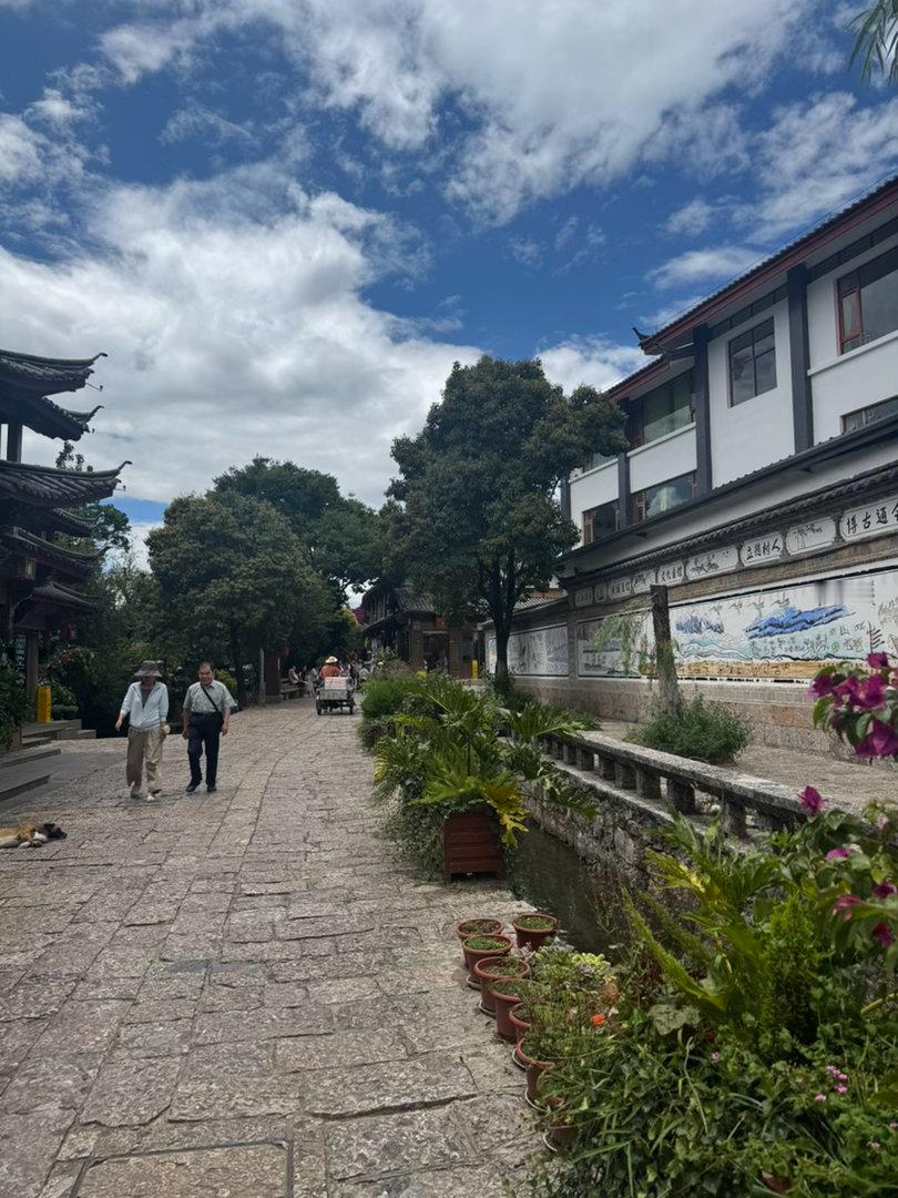 下午两点半，丽江古城雪山书院，欢迎来找我玩。从家里一路走过来，还经过了高中母校。
